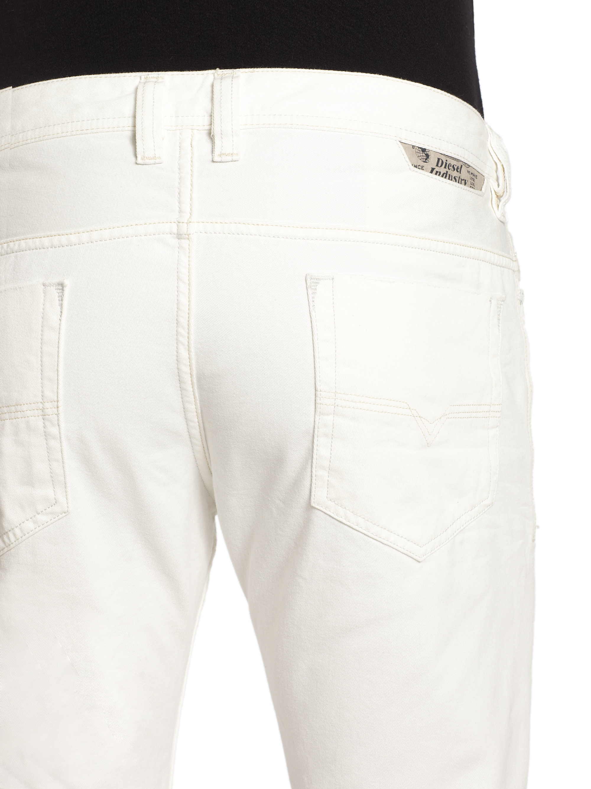 DIESEL Safado White Jeans for Men