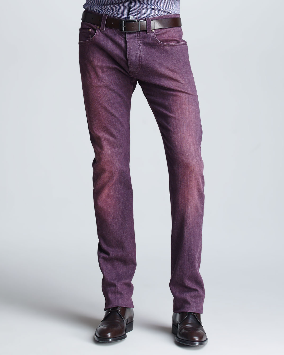 Etro Dyed Denim Jeans Purple in Purple for Men | Lyst