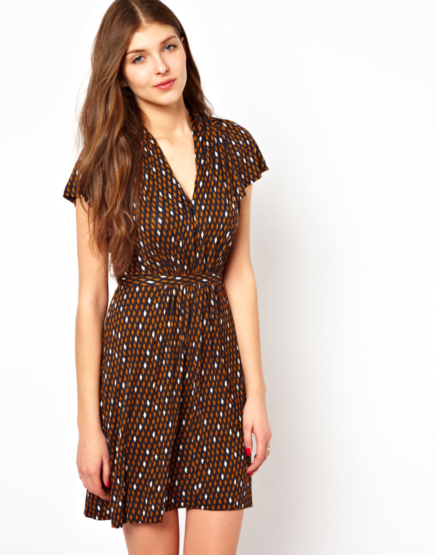 jersey tie waist dress