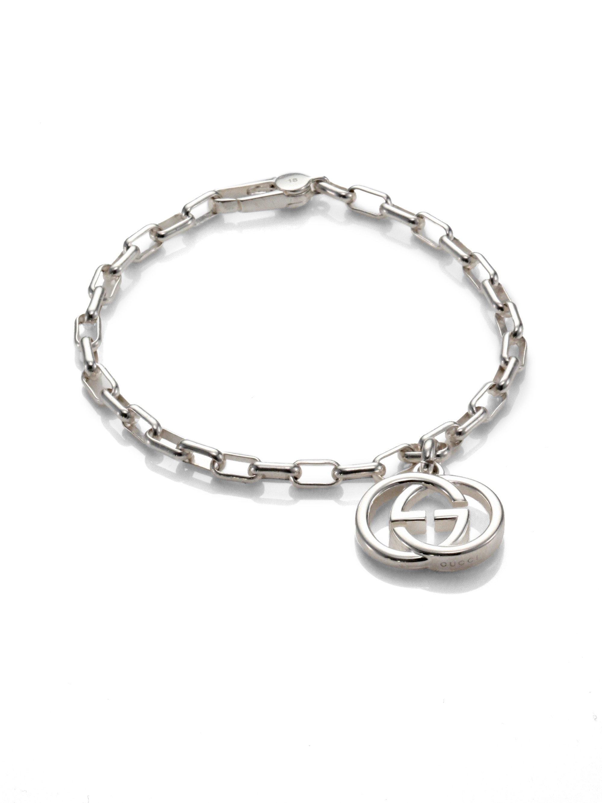 gucci double g bracelet silver