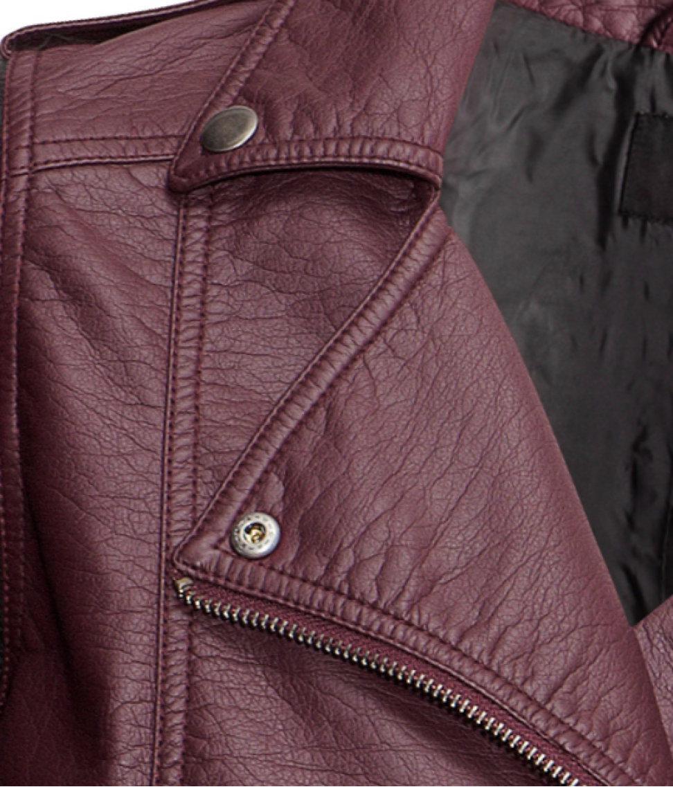 red leather jacket h&m