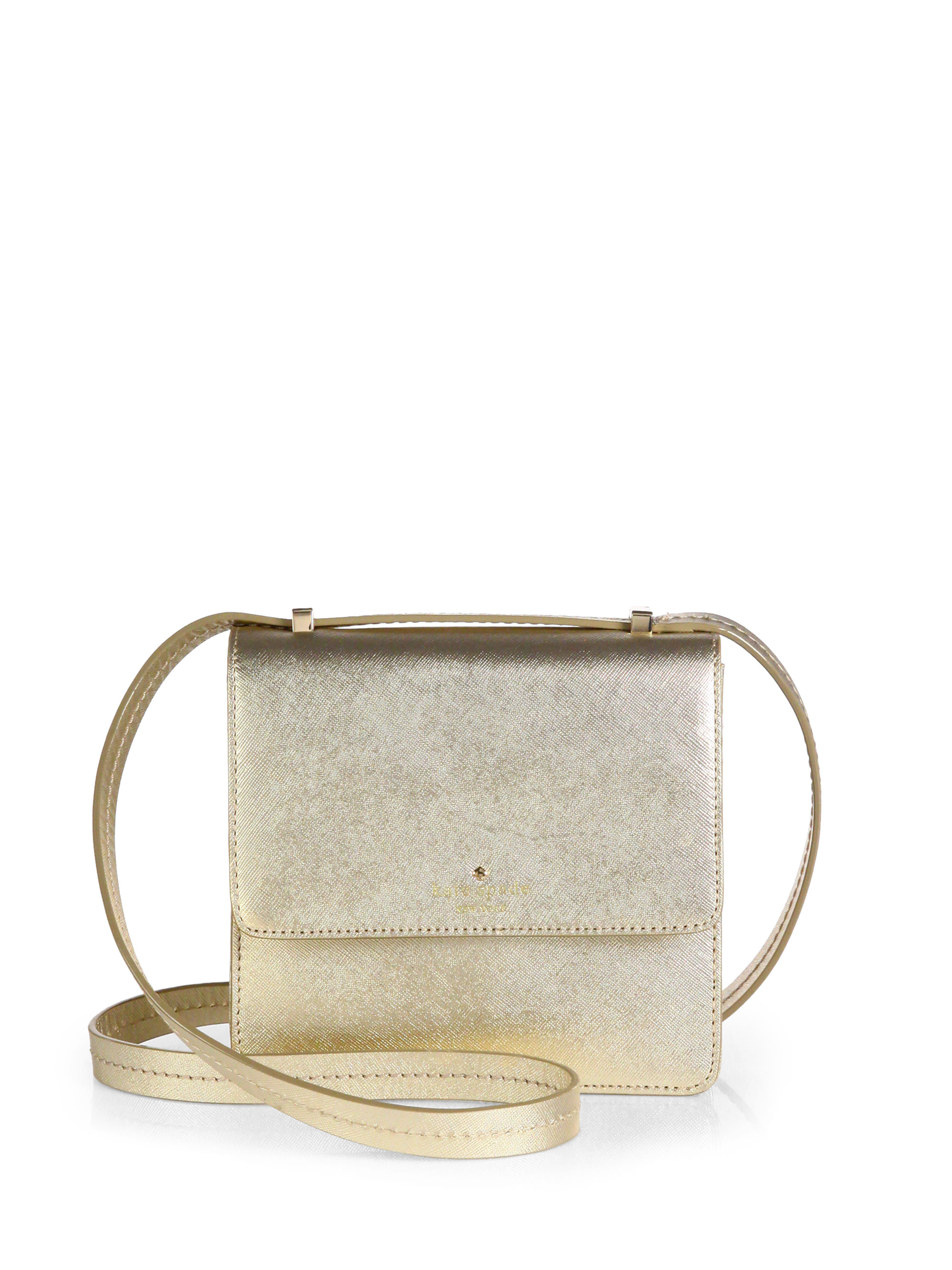 kate spade gold crossbody purse