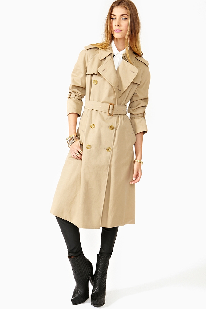 Lyst - Nasty Gal Burberry Trench Coat in Natural