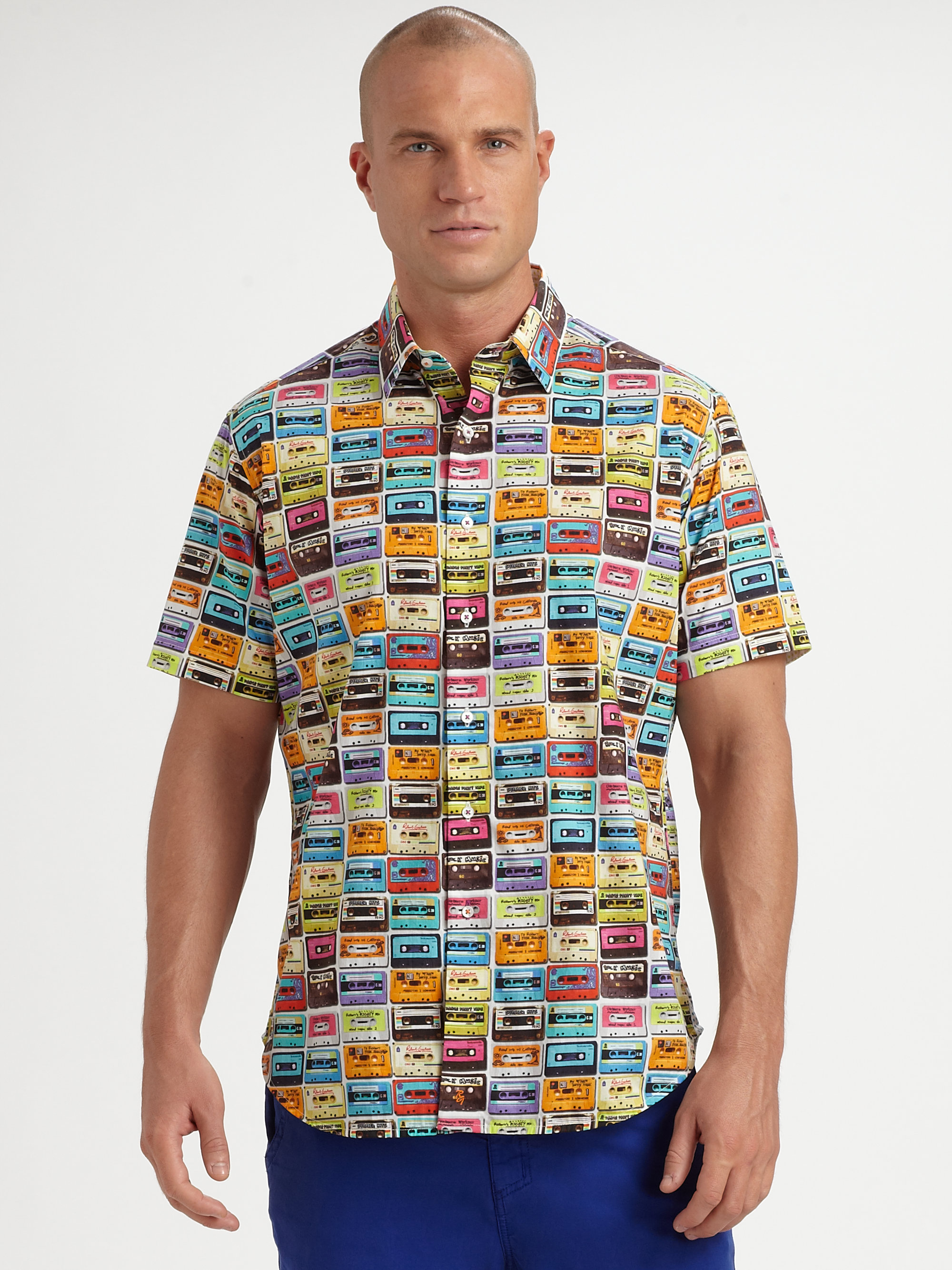 Robert Graham Cassette Printed Shirt for Men - Lyst