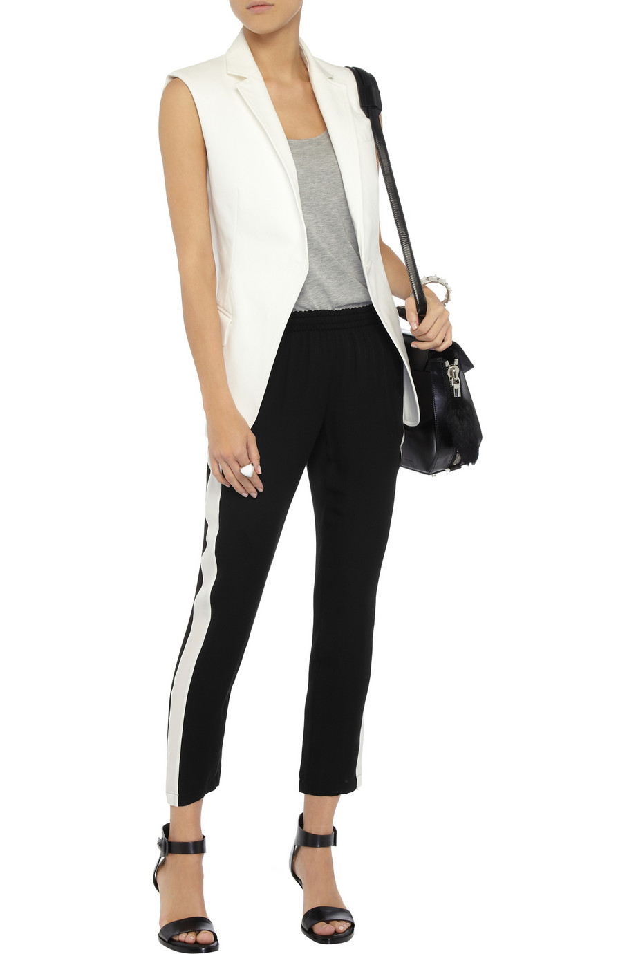 theory silk cargo pants