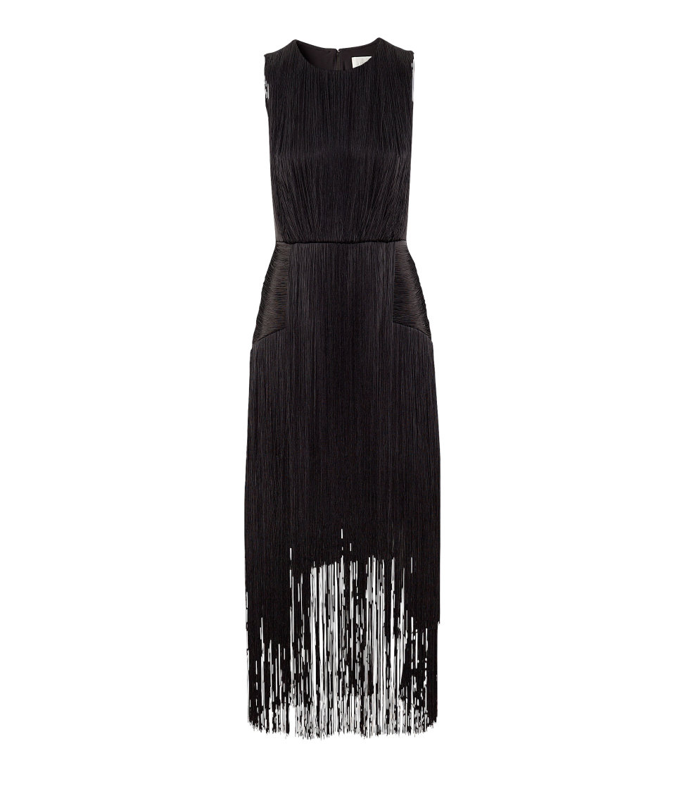 fringe dress h&m