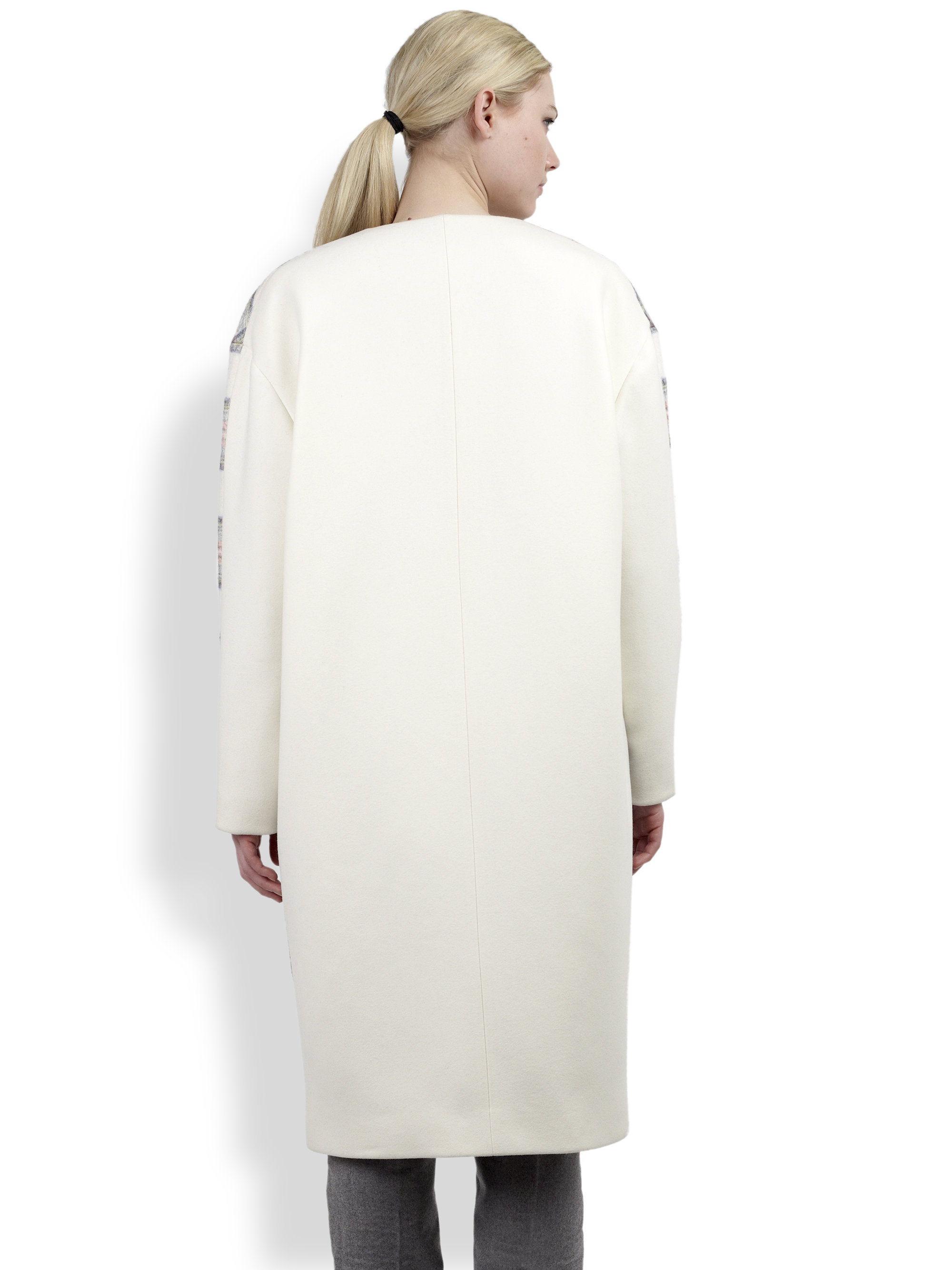 stella mccartney plaid coat