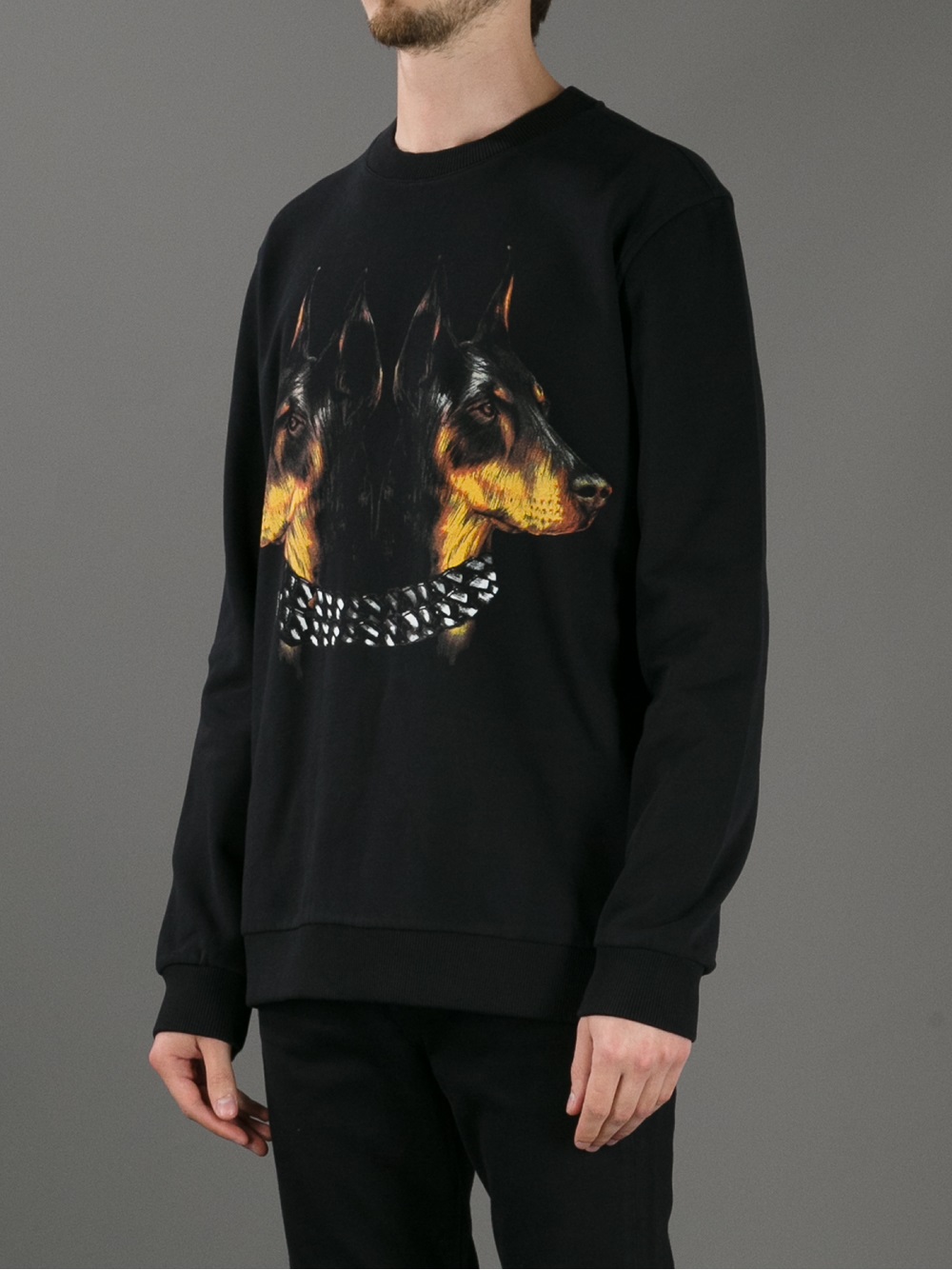 dog print jumper