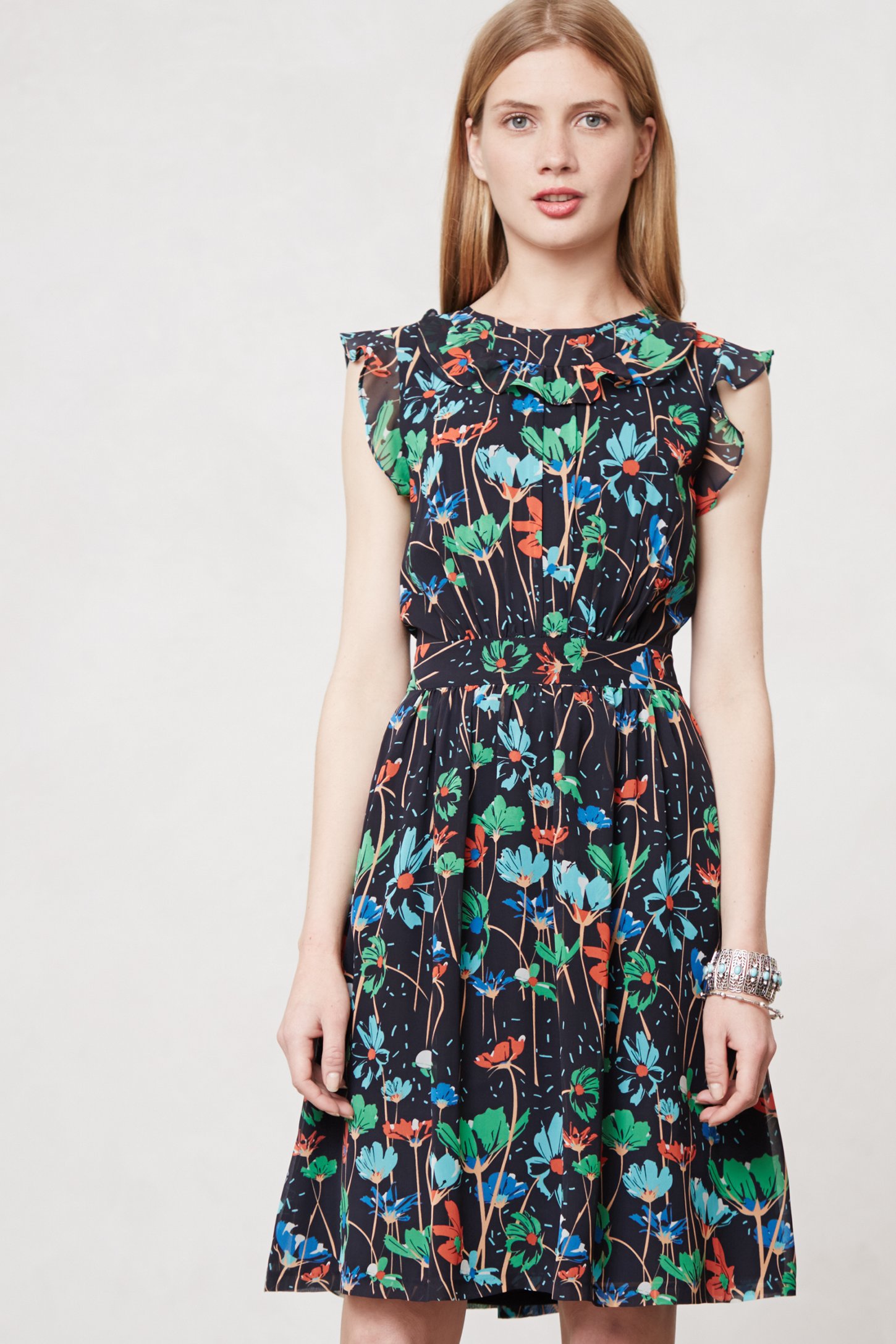 Lyst Karen Walker Floral Flutter Dress
