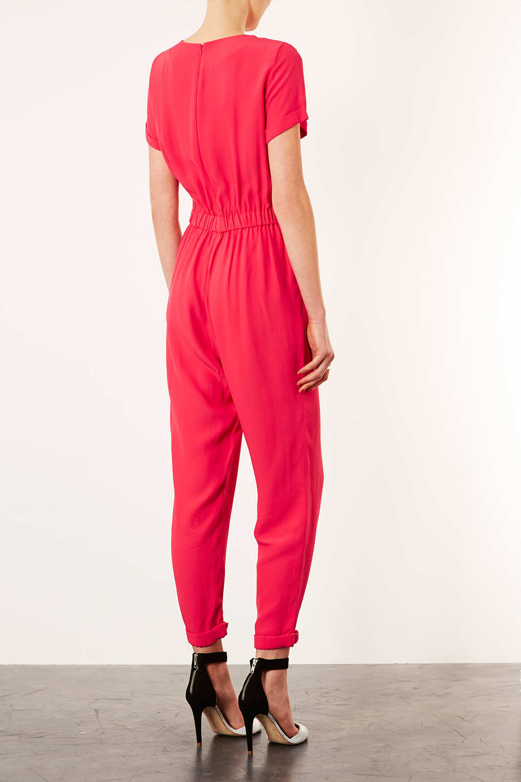 topshop pink jumpsuit