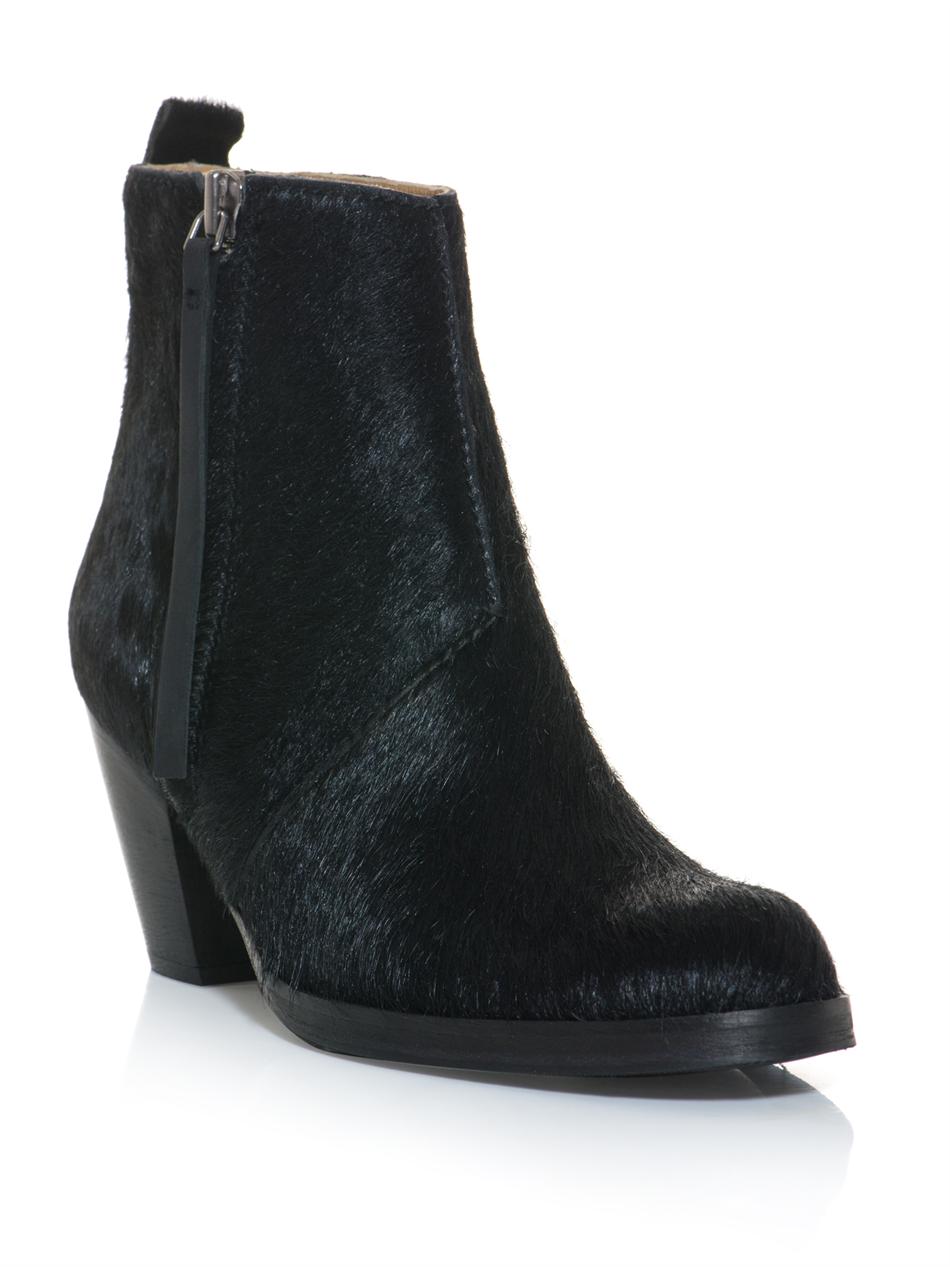 pony hair boots