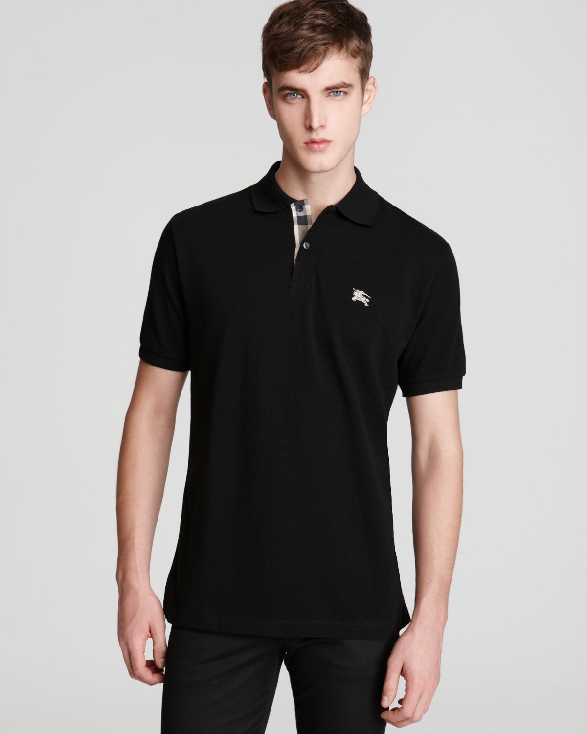 Burberry Brit Classic Fit Short Sleeve Polo in Dark Navy (Black) for Men |  Lyst