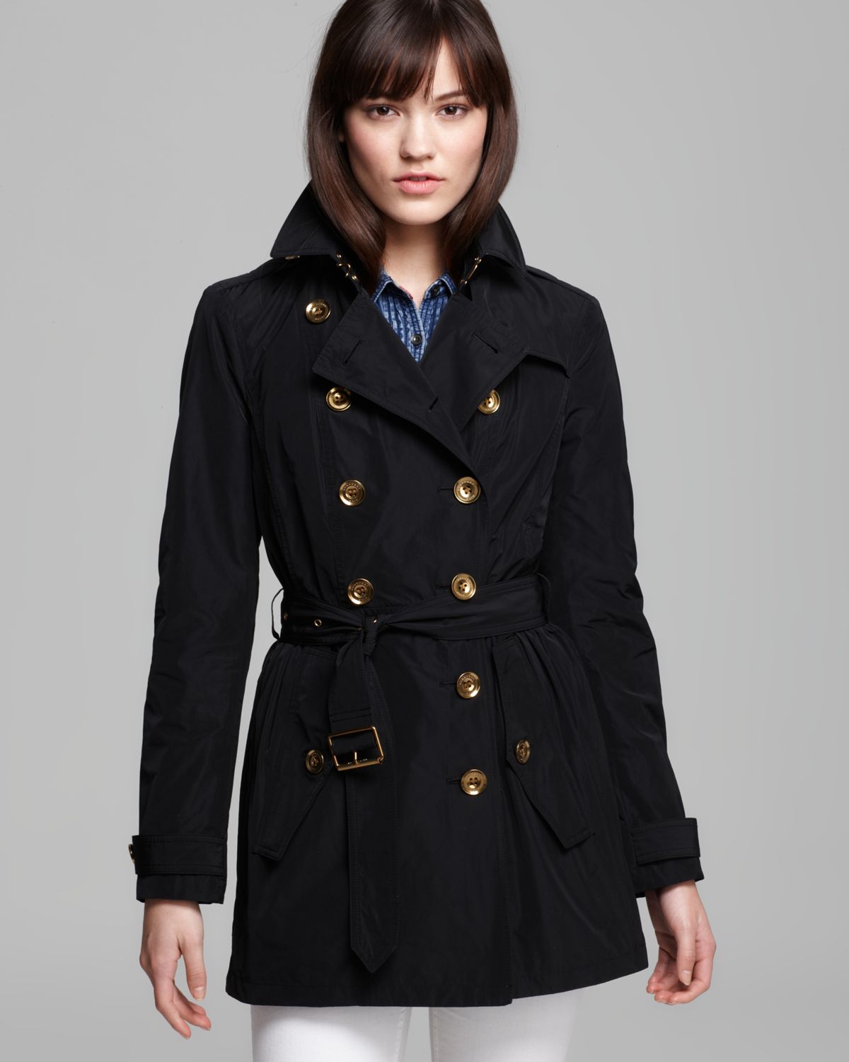 burberry trench gold buttons