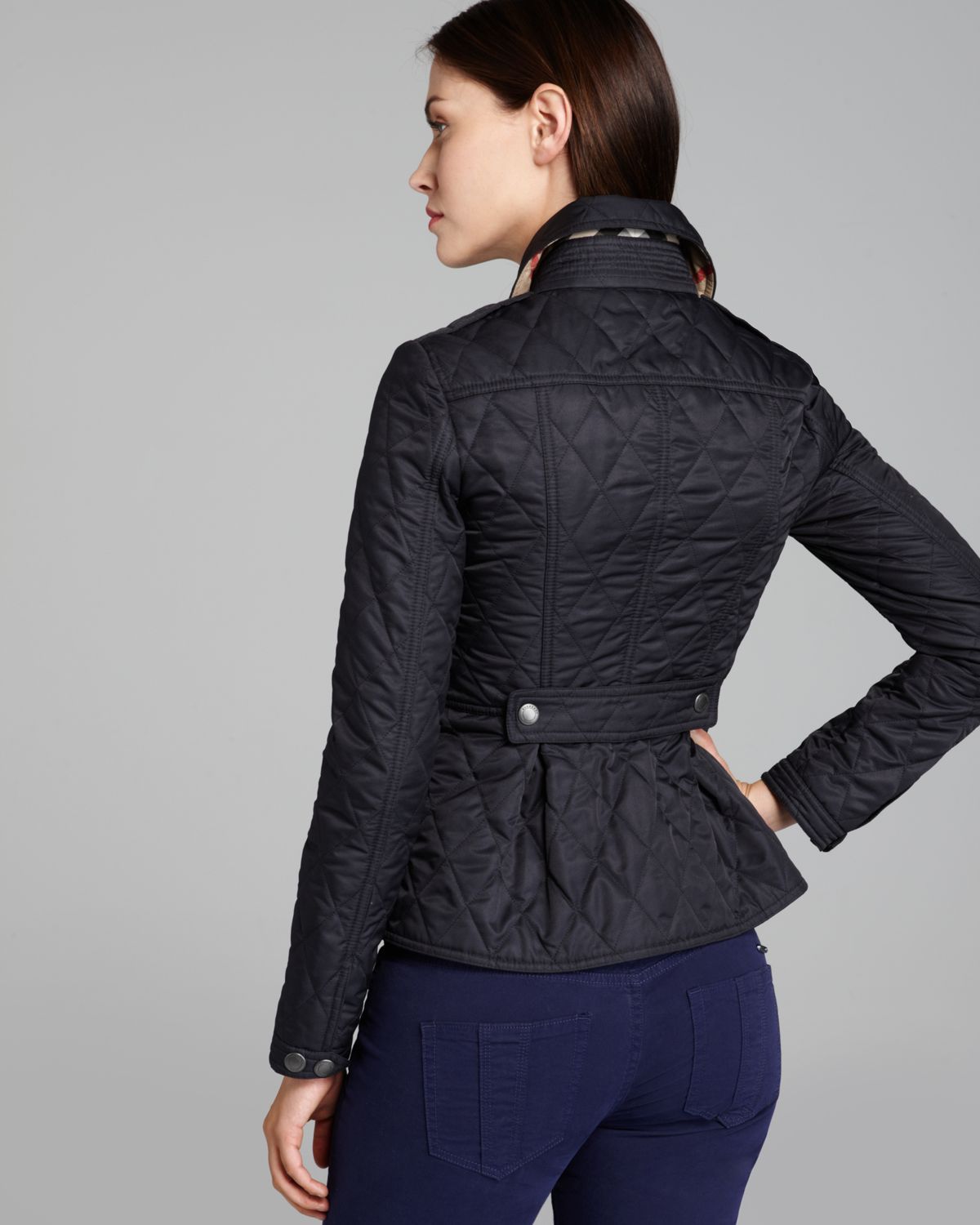 Burberry Brit Moredale Quilted Jacket in Blue - Lyst