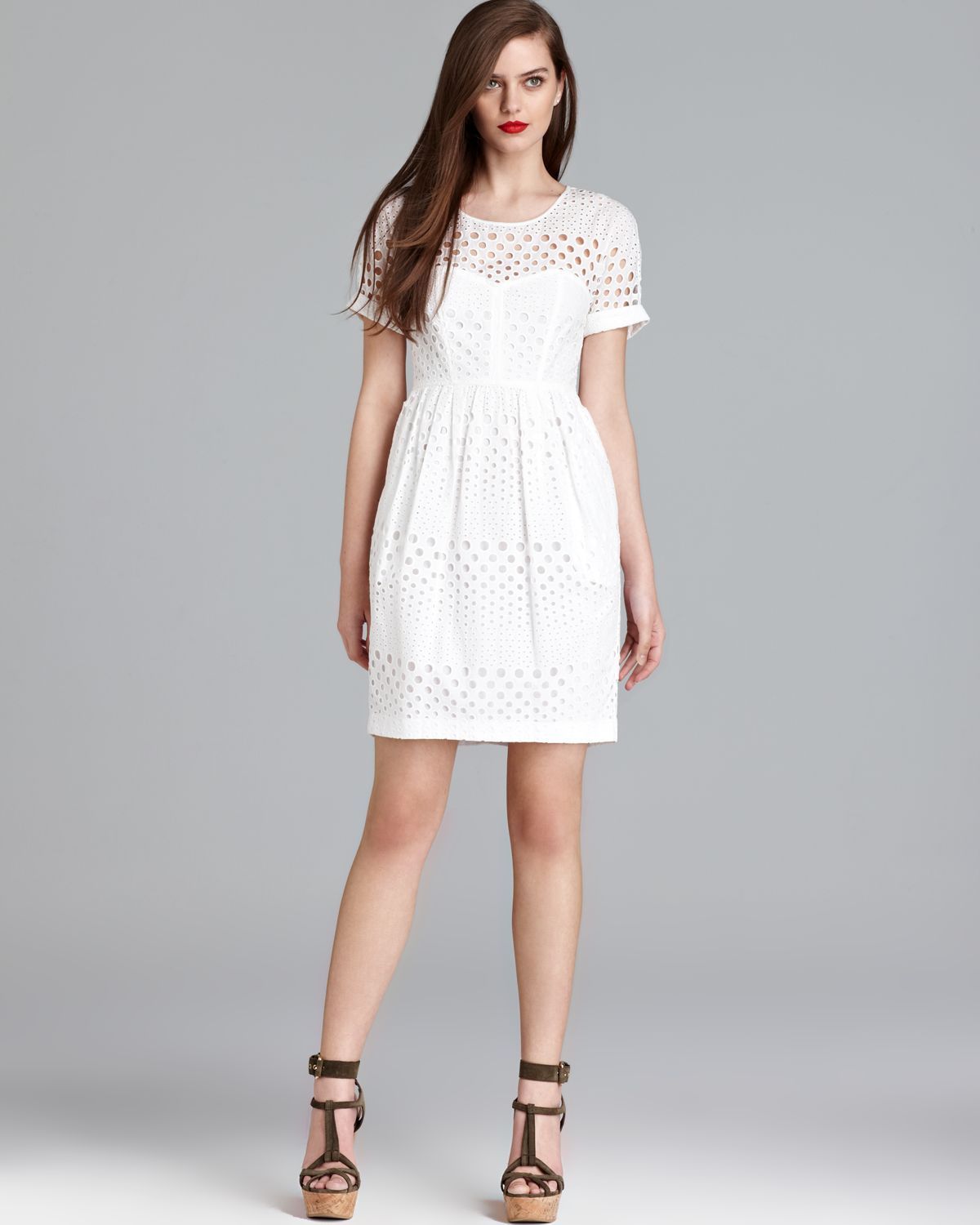 burberry white dress
