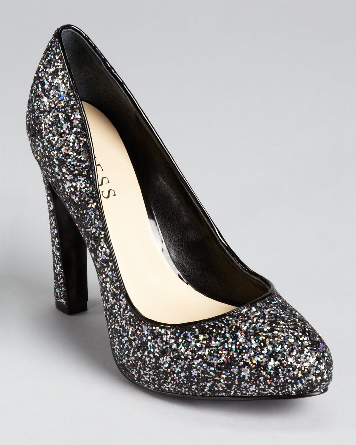 guess glitter heels