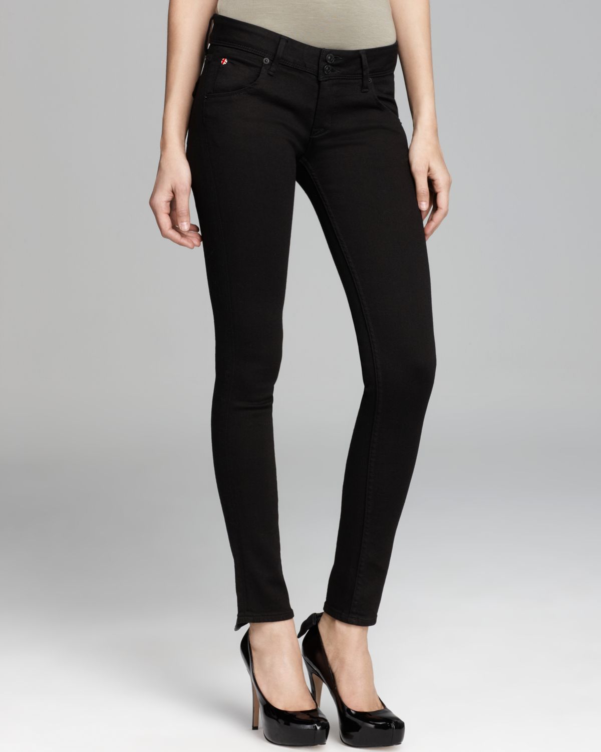 hudson collin skinny jeans black