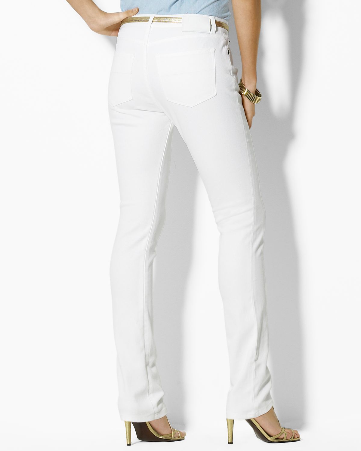 ralph lauren white jeans womens