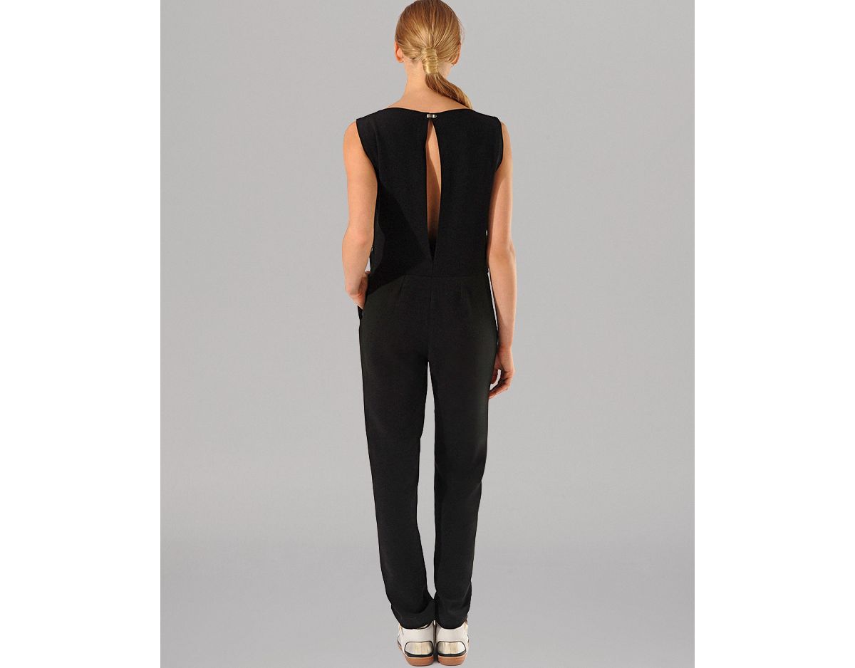 maje black jumpsuit
