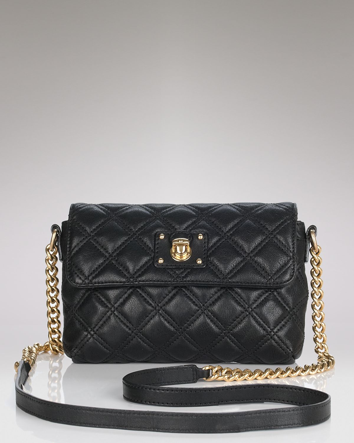 Marc Jacobs Crossbody Iconic Quilting Single in Black | Lyst