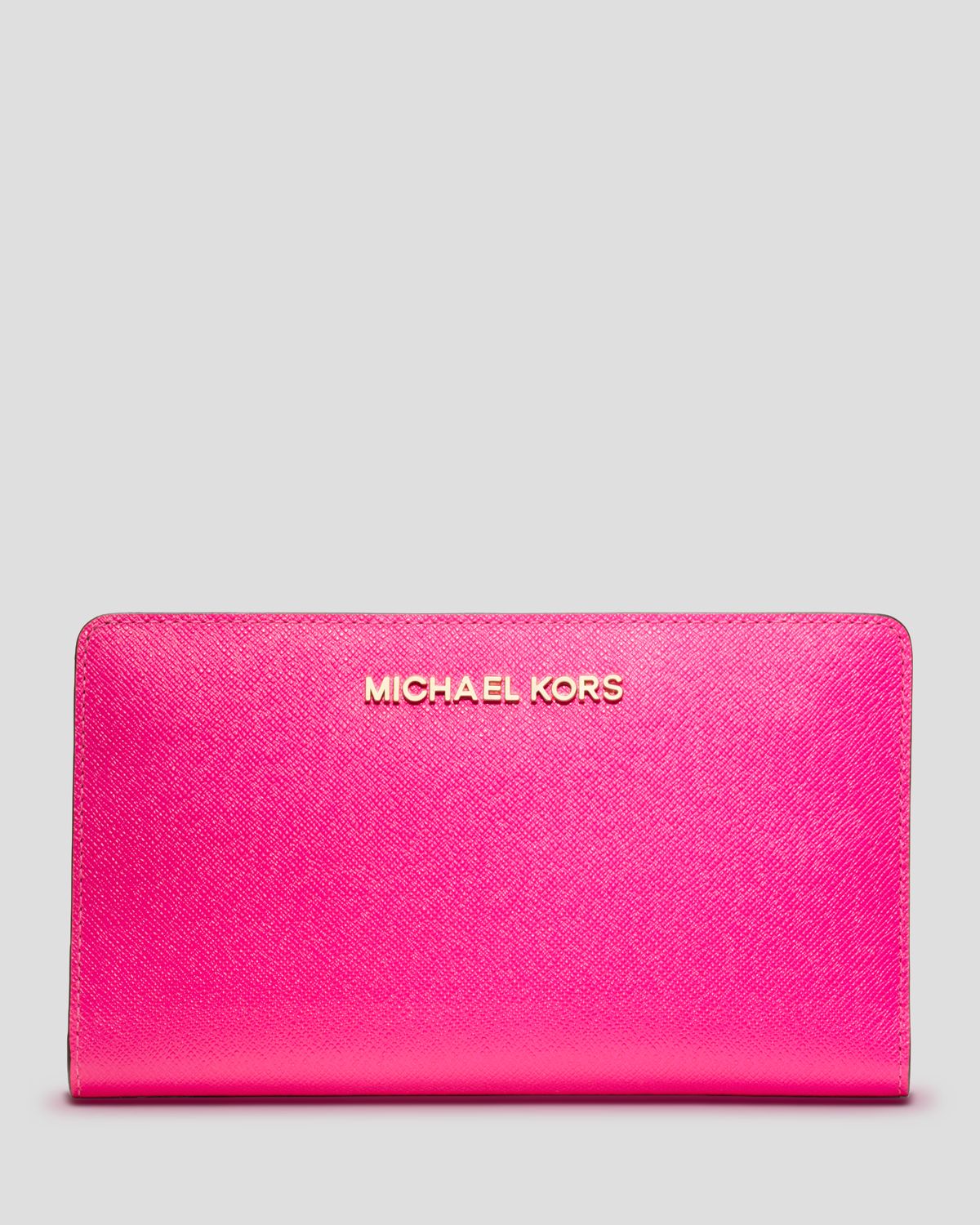 MICHAEL Michael Kors Wallet Large Snap in Pink | Lyst