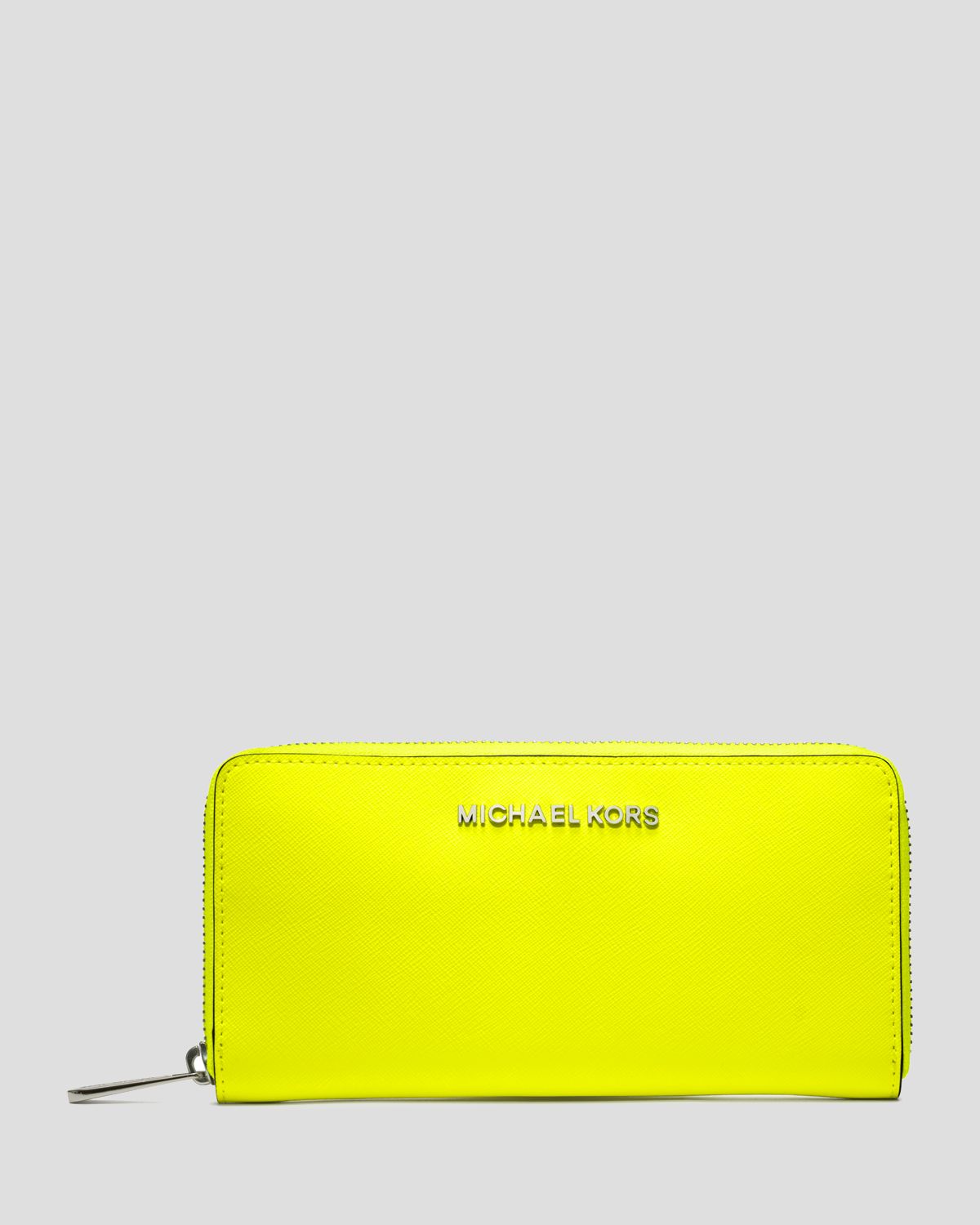 michael kors wallet neon yellow