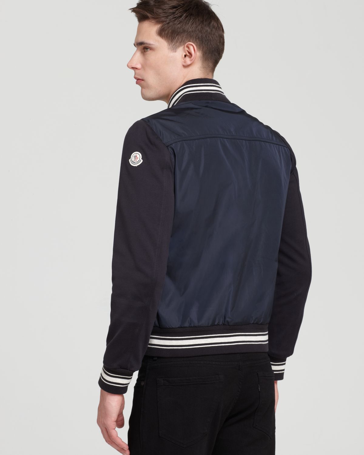 Moncler Clement Baseball Jacket in Navy 