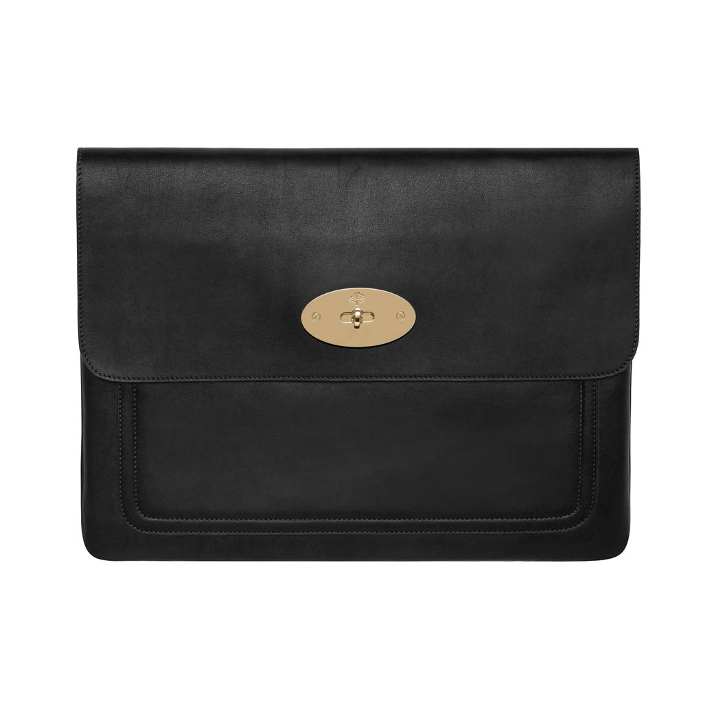 Mulberry Bayswater Laptop Sleeve in Black | Lyst UK