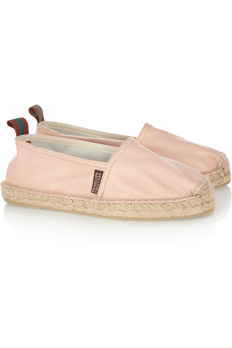 Penelope chilvers Metallic Leather Espadrilles in Pink | Lyst