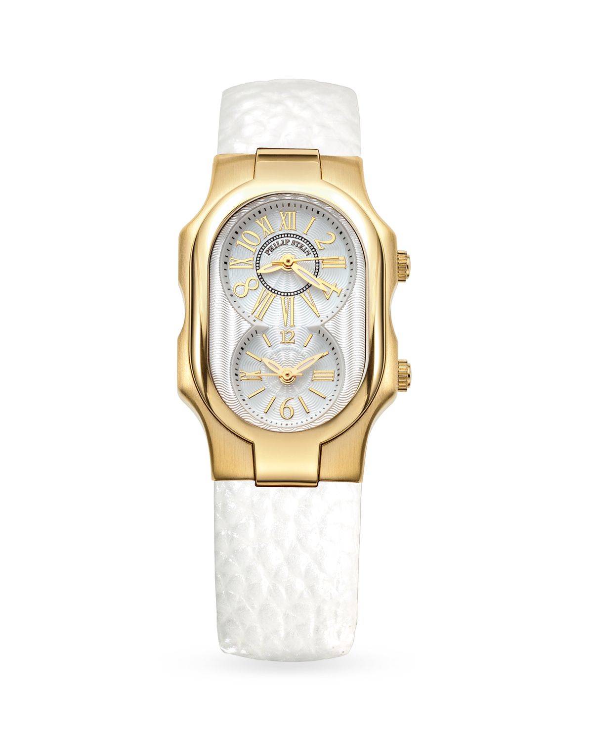 Philip Stein Small Signature Gold Plated Watch Head 42mm X 27mm in