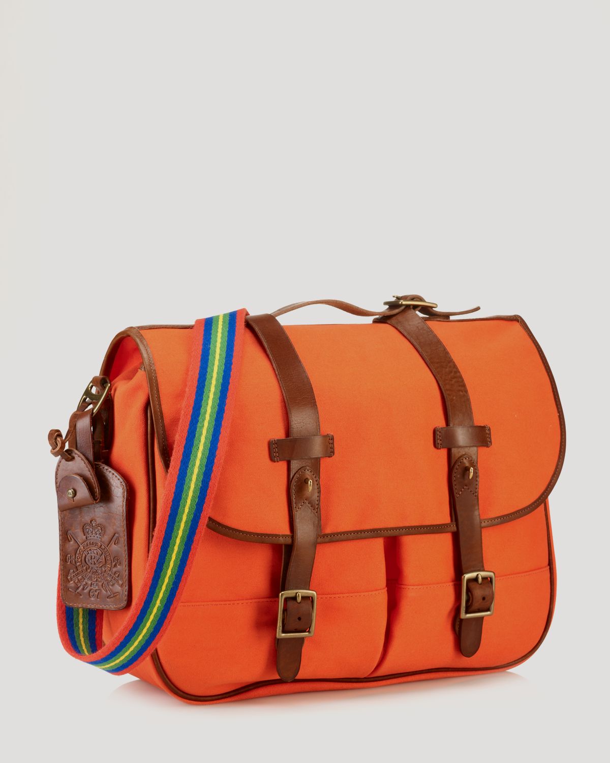 orange messenger bag