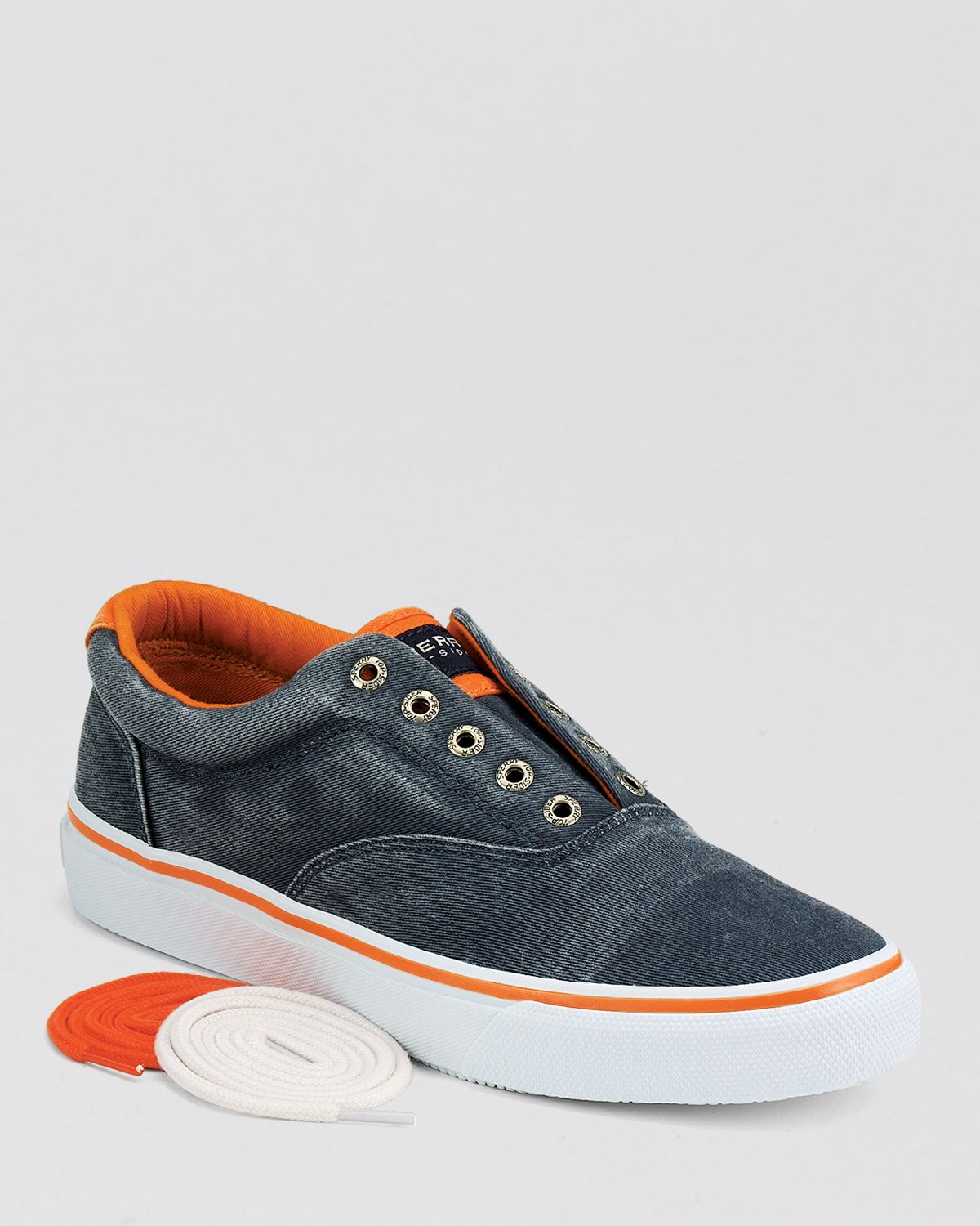 sperry laceless sneakers