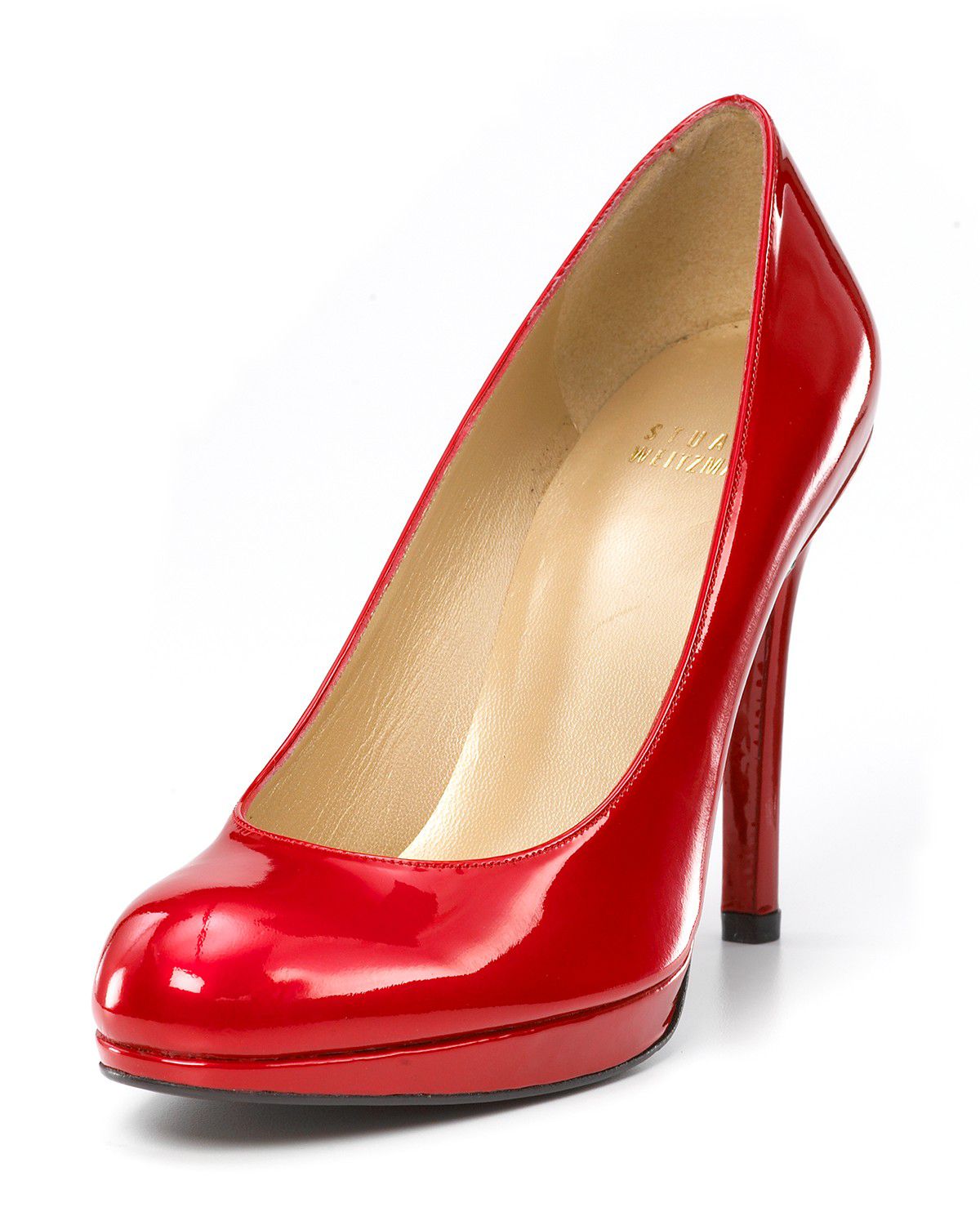 stuart weitzman red pumps