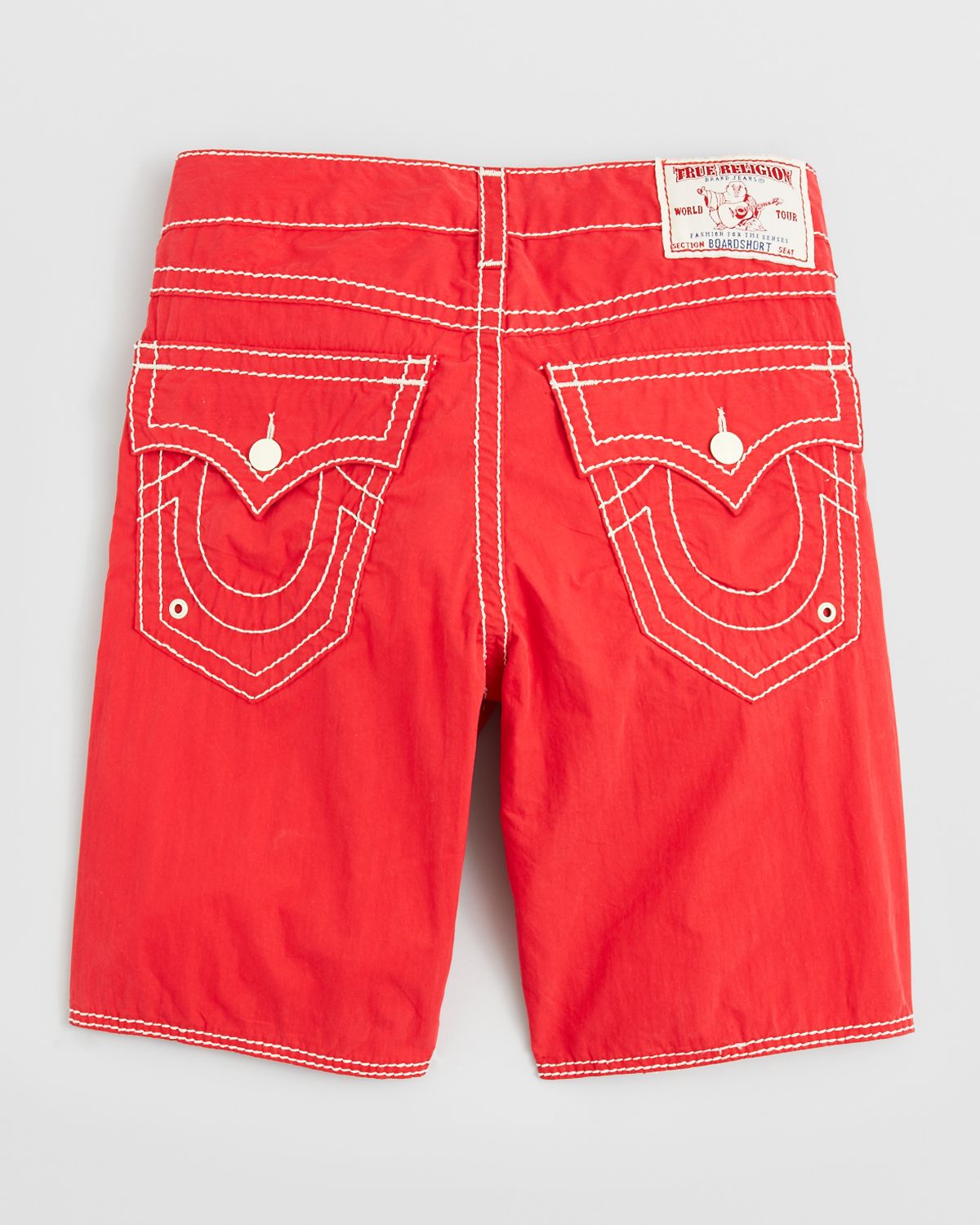 true religion shorts red