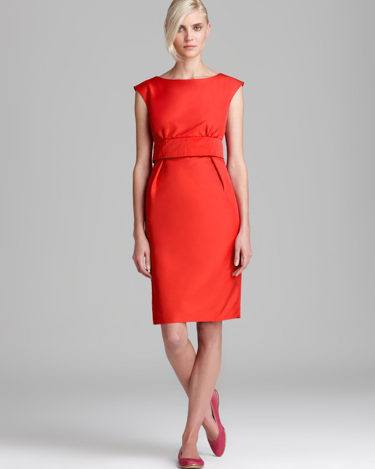 max mara orange dress