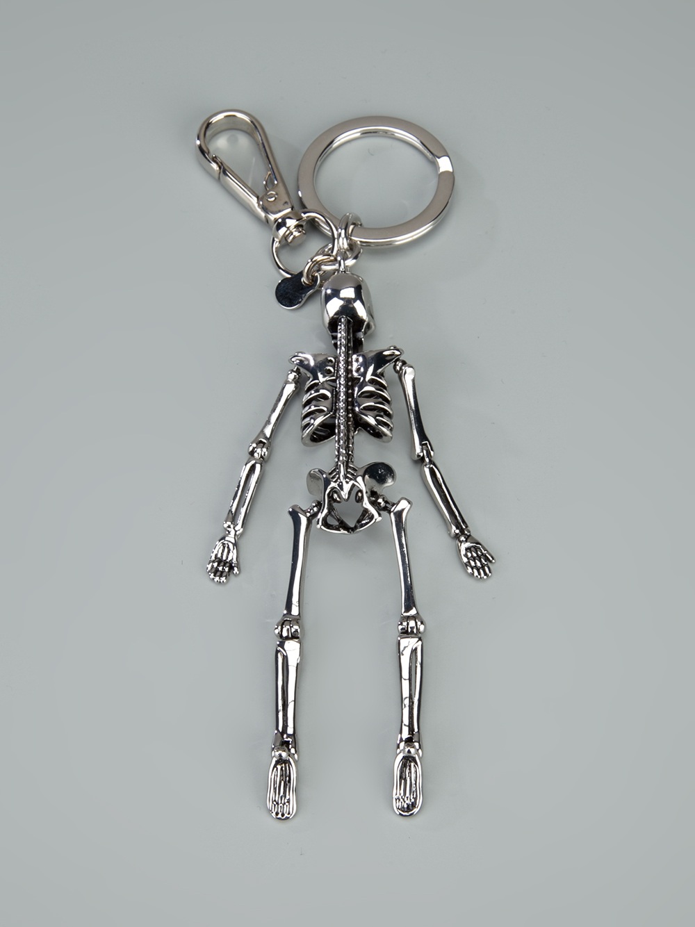 Alexander McQueen Skeleton Key Ring in Silver (Metallic) for Men 