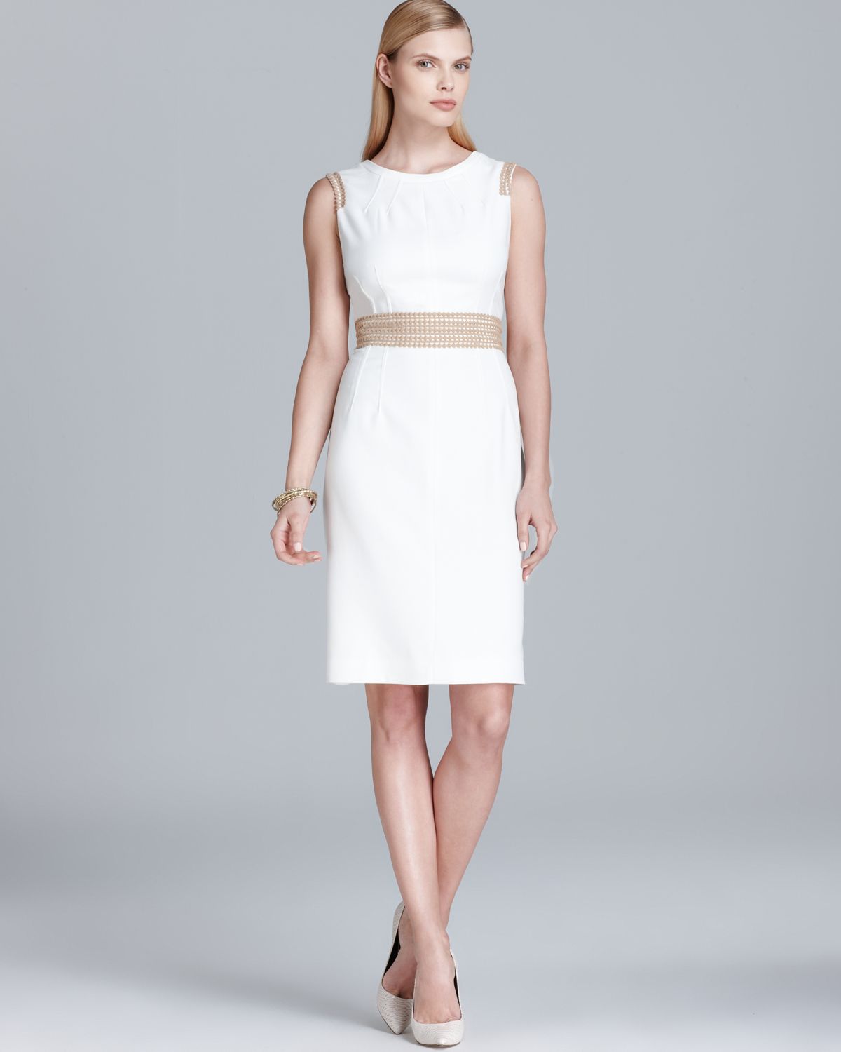 anne klein white dress