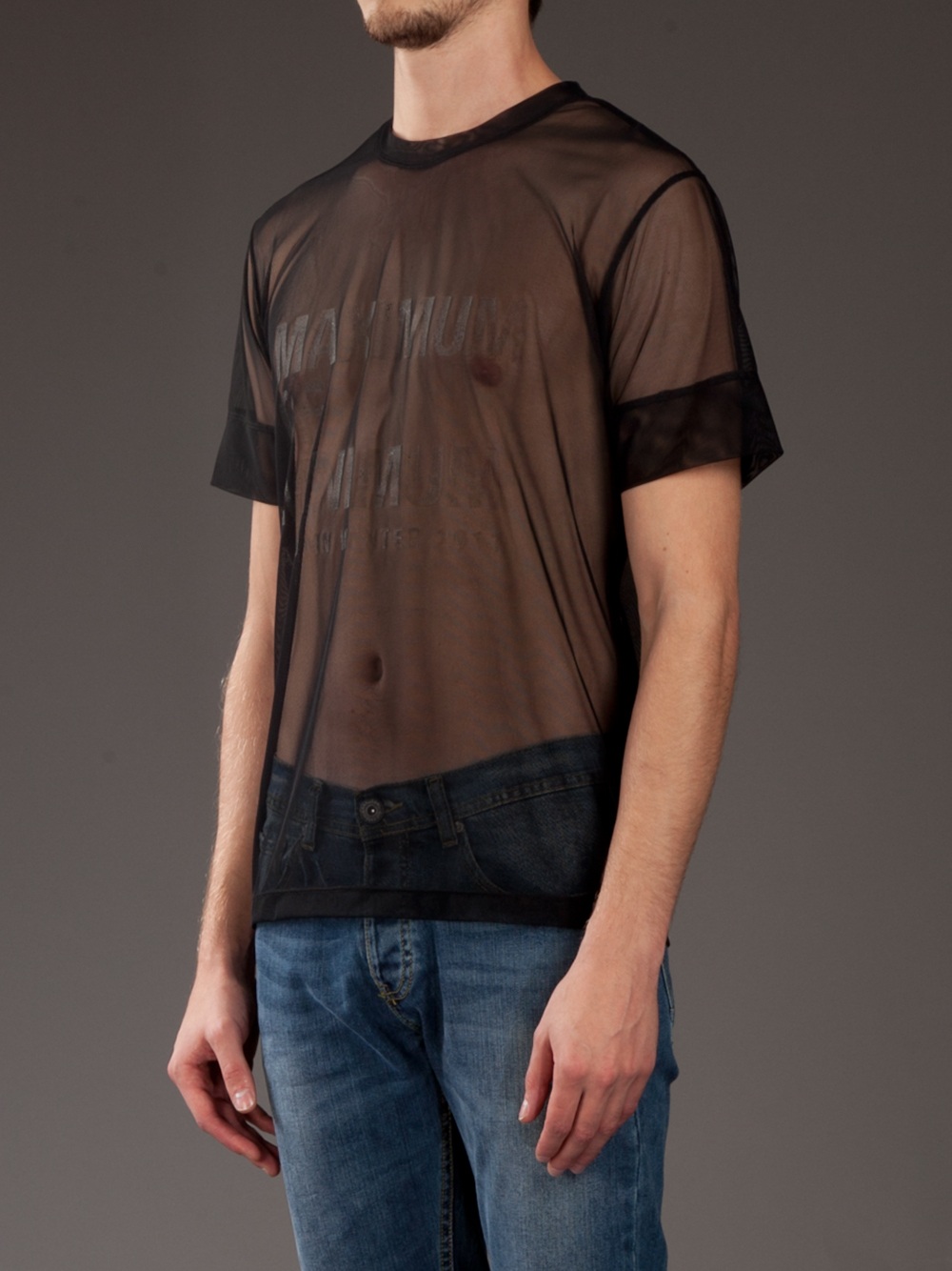 Blaak Printed Mesh T-shirt in Black for Men - Lyst