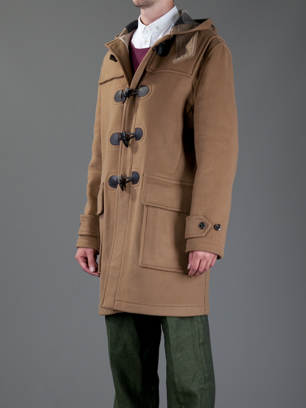 Lyst Burberry Brit Classic Duffle Coat in Brown for Men