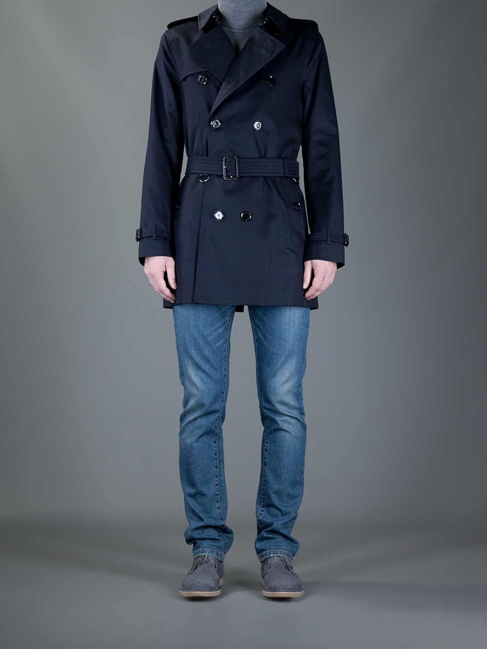 Burberry Britton Trenchcoat in Navy (Blue) for Men - Lyst