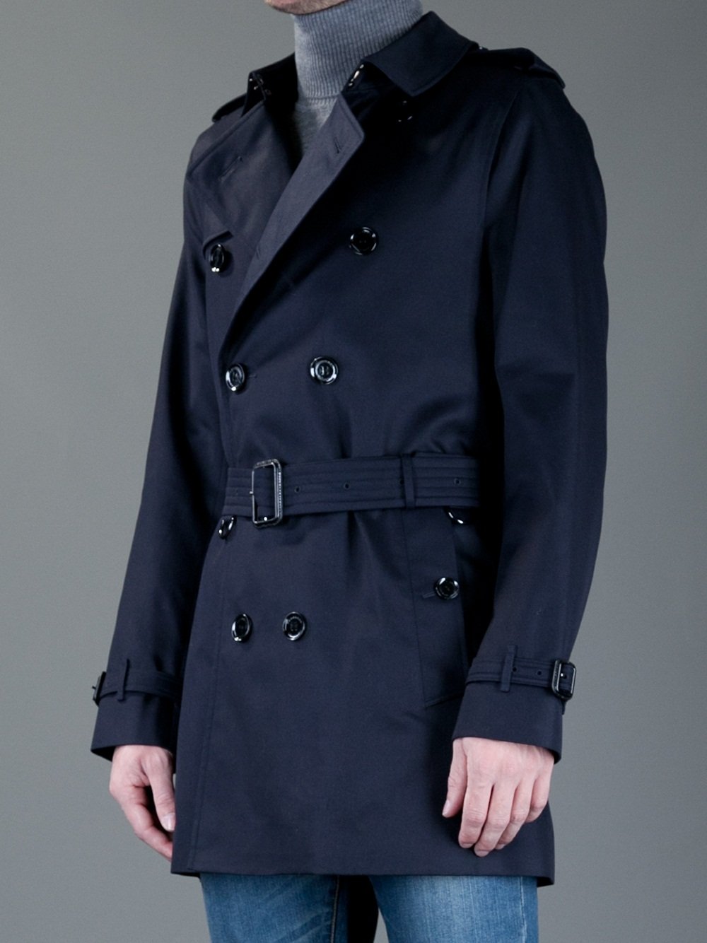 Burberry Britton Trenchcoat in Navy (Blue) for Men - Lyst