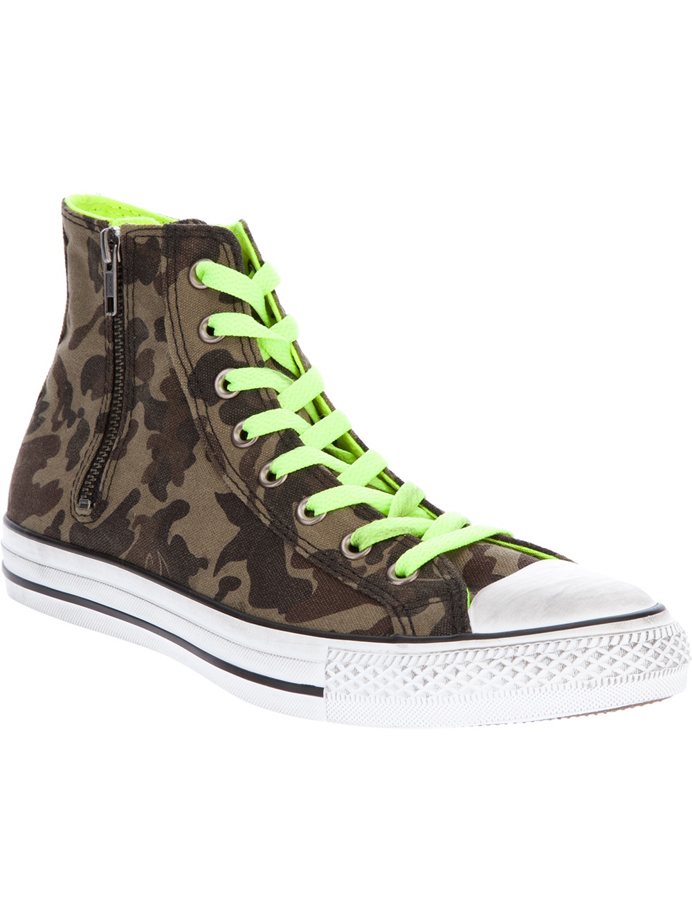 green camo trainers