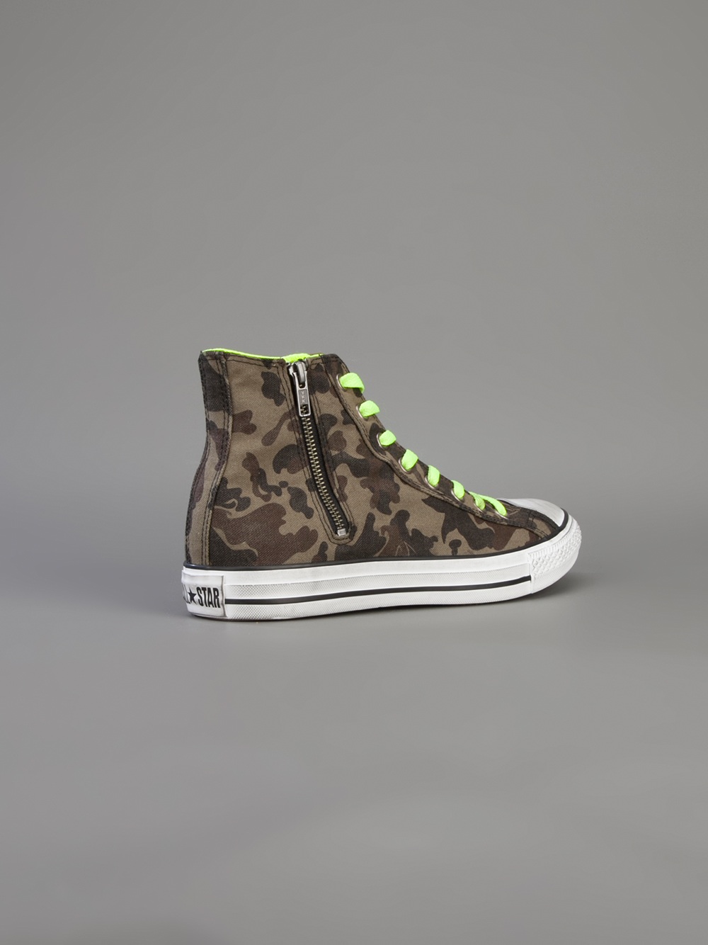 green camo trainers