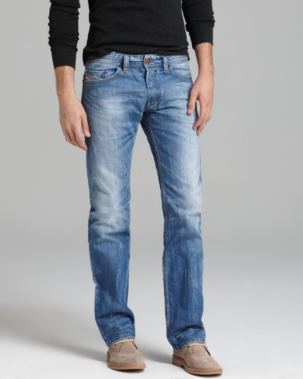 DIESEL Denim Jeans - Safado Straight Fit In Sky in Blue for Men | Lyst