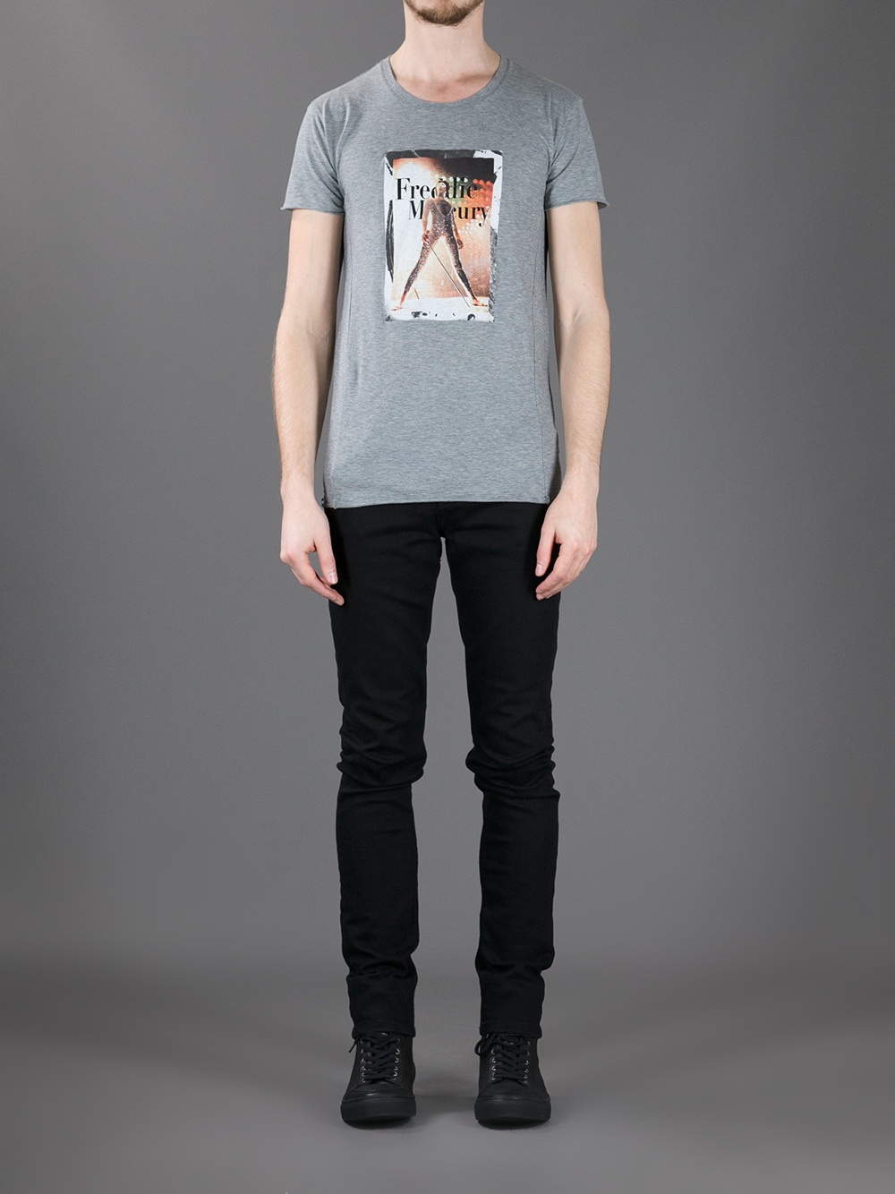Dolce & Gabbana Freddie Mercury T-Shirt in Gray for Men | Lyst