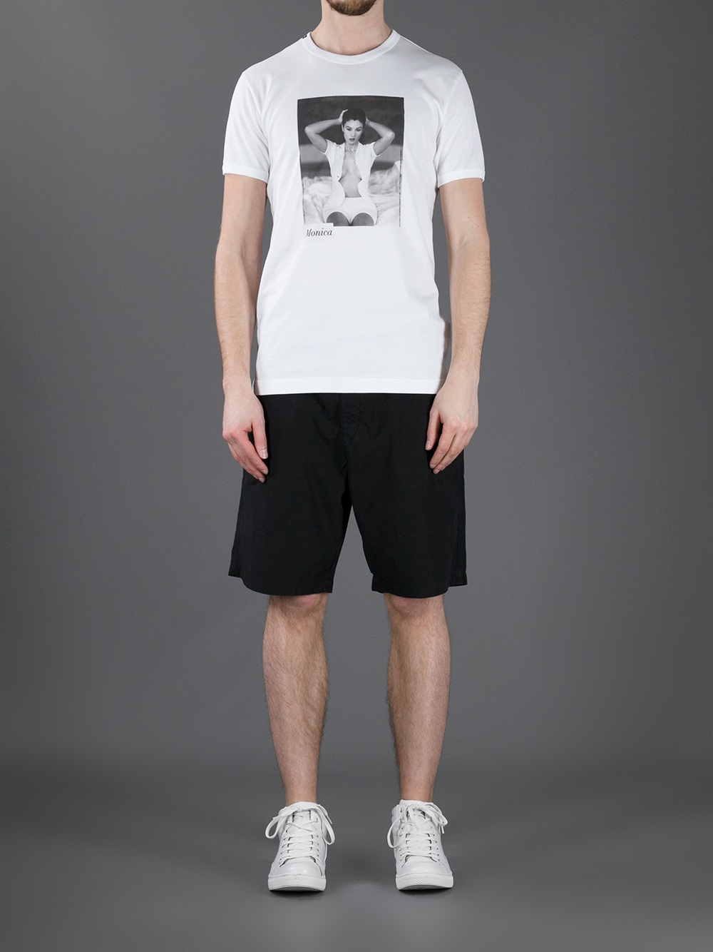 Dolce & Gabbana Monica Bellucci Print T-shirt in White for Men | Lyst