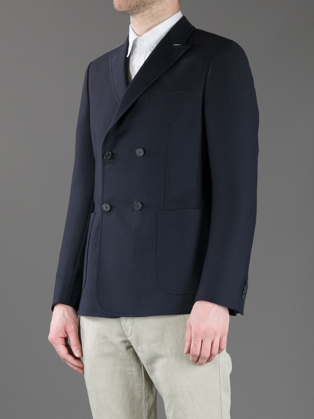 zegna blue blazer