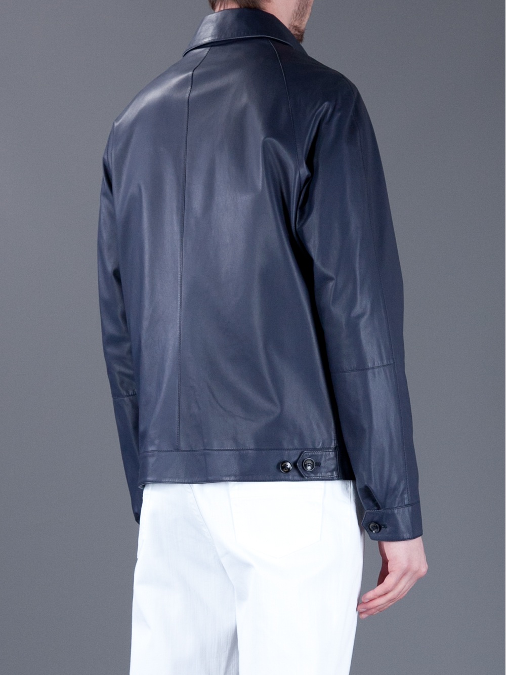 ermenegildo zegna leather jacket