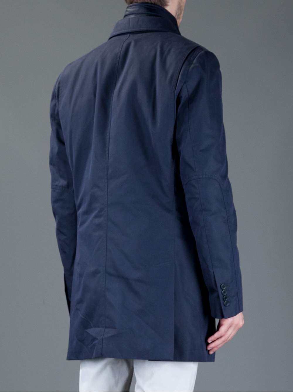 Fay Driving Coat in Blue for Men - Lyst