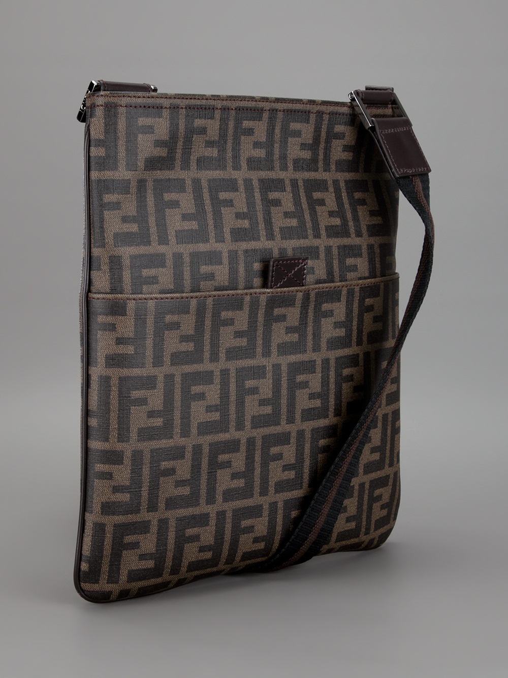 Lyst Fendi Monogram Shoulder Bag In Brown For Men Gallery